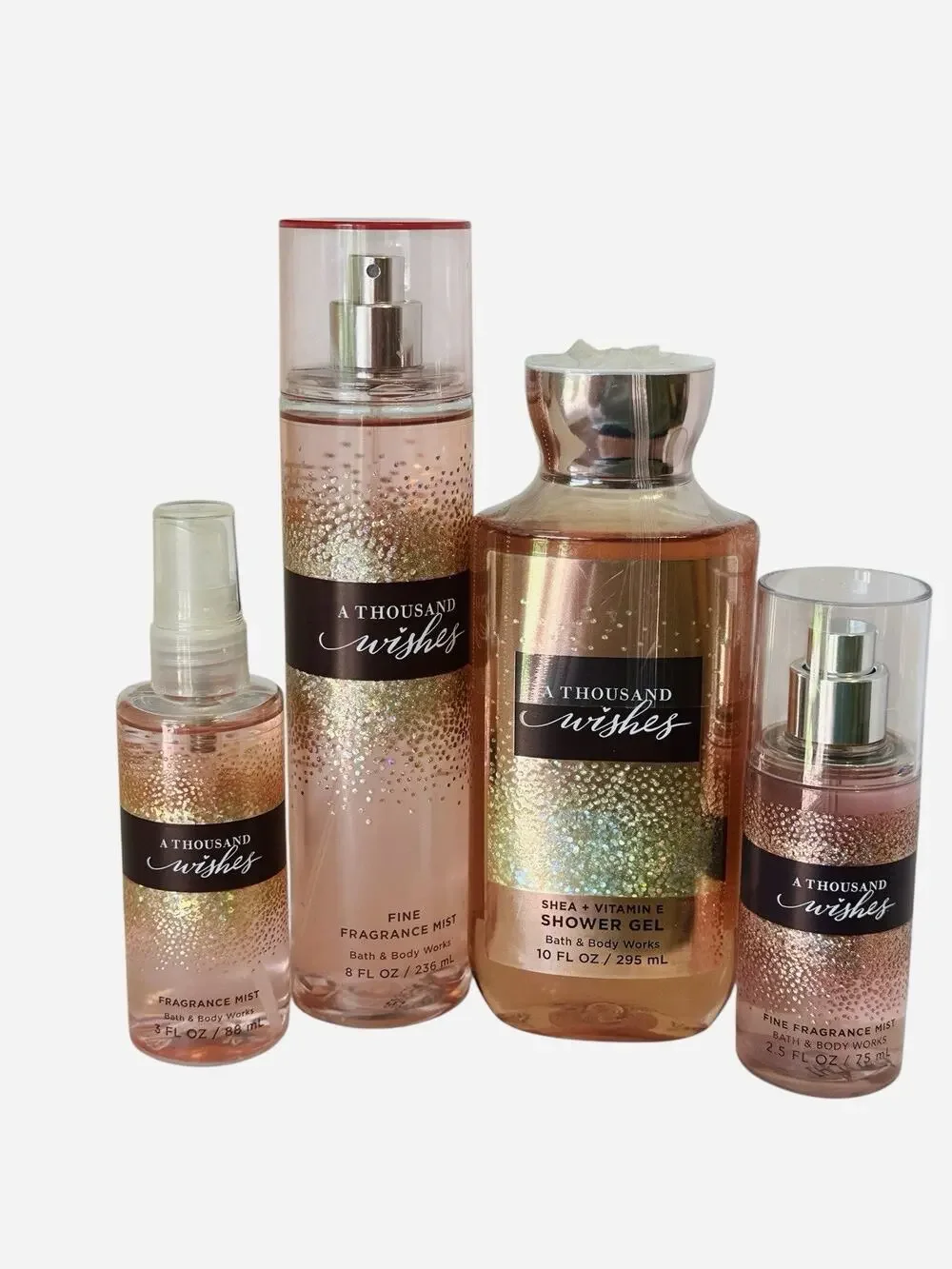 Bath and Body Works “A Thousand Wishes” mixed lot Frag Mist Shower Gel Fine Mist